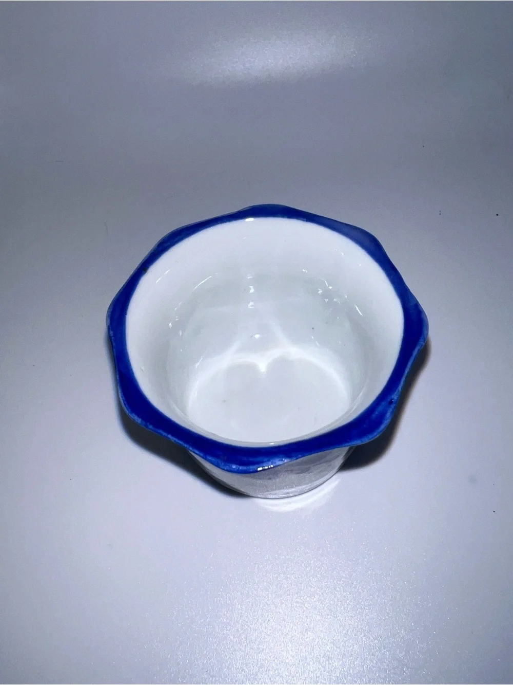 Blue and White votive holder by Knoblin Porcelain